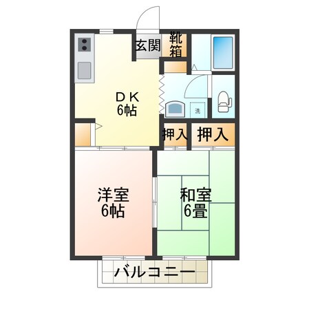 サンプレイスほなみの物件間取画像